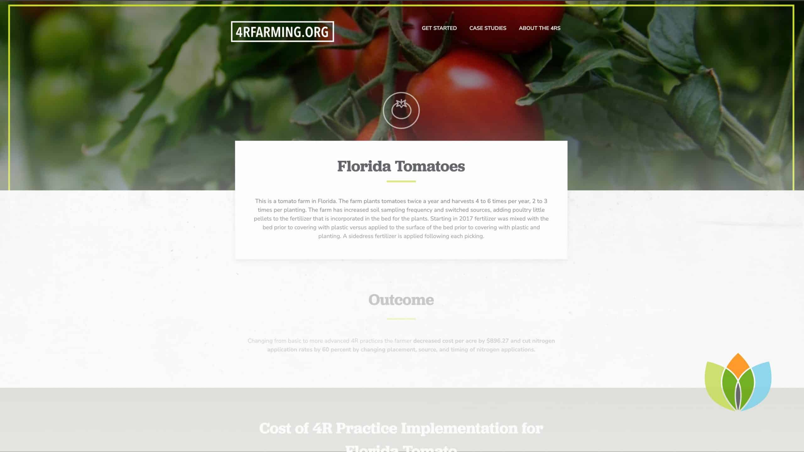 Source, time, and rate practice change leads to increased nutrient use efficiency for Florida tomato farm